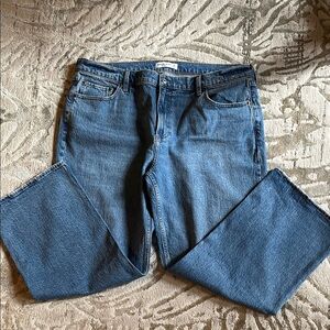 Abercrombie & Fitch Women's Baggy Blue Jeans